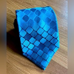 👔 Palatina turquoise men’s silk tie like new 👔